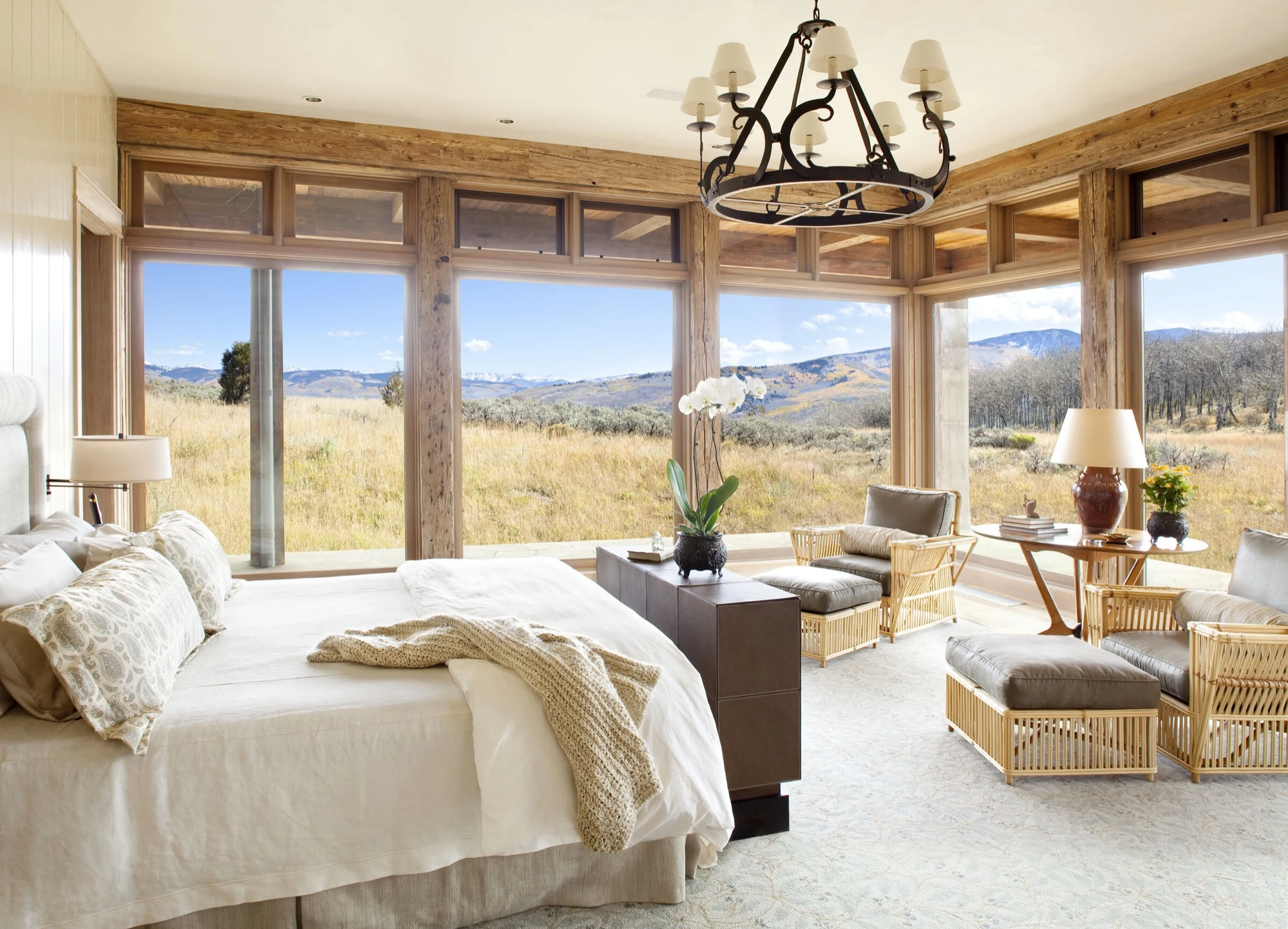 Rustic With a View living area