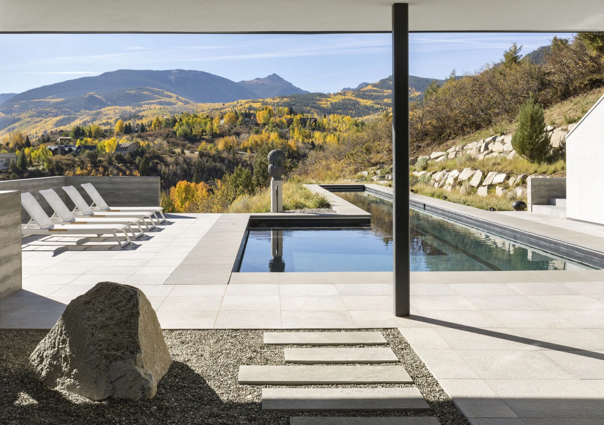 Artfully Placed mountain landscape