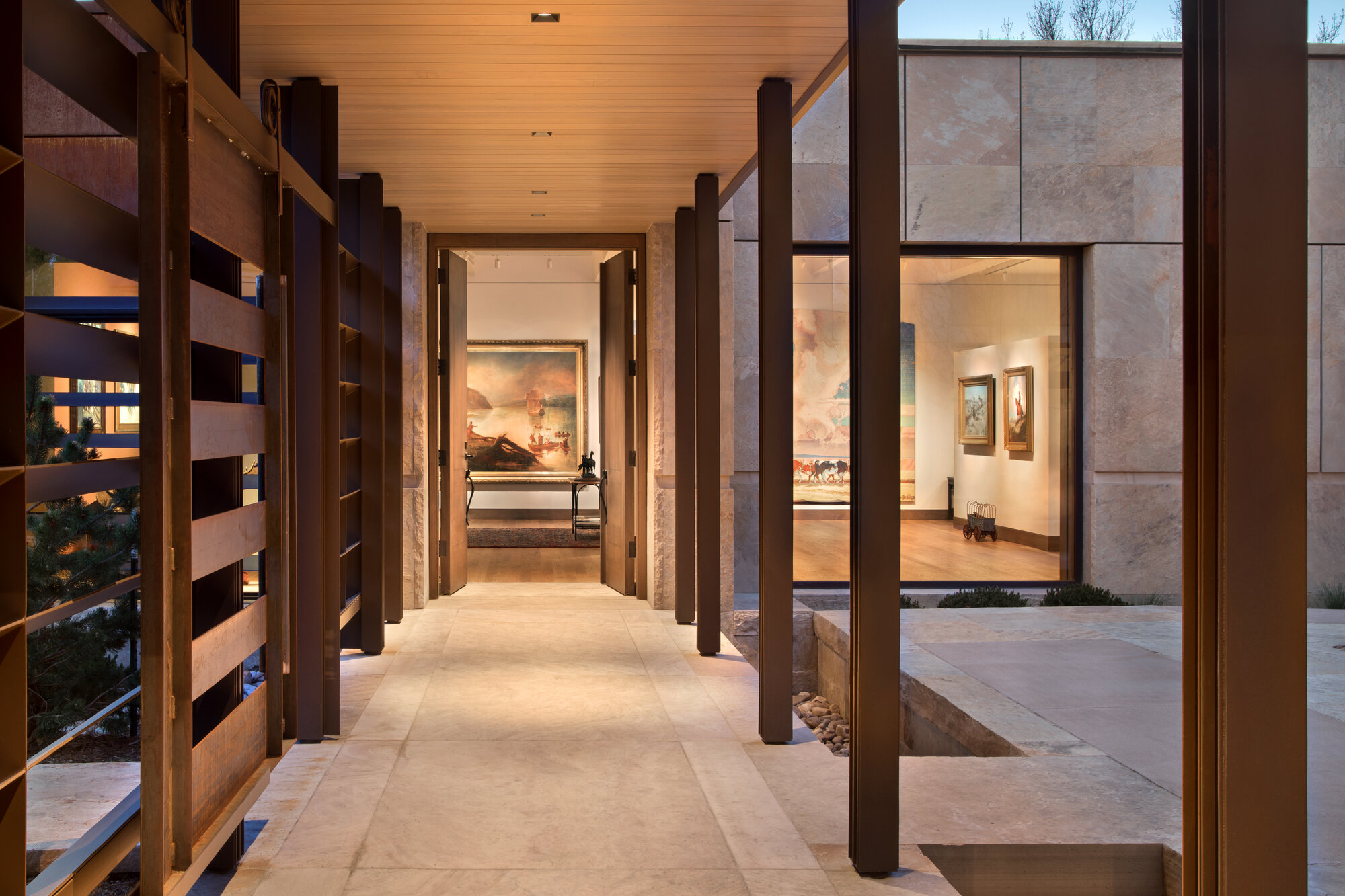Art as Architecture exterior corten steel