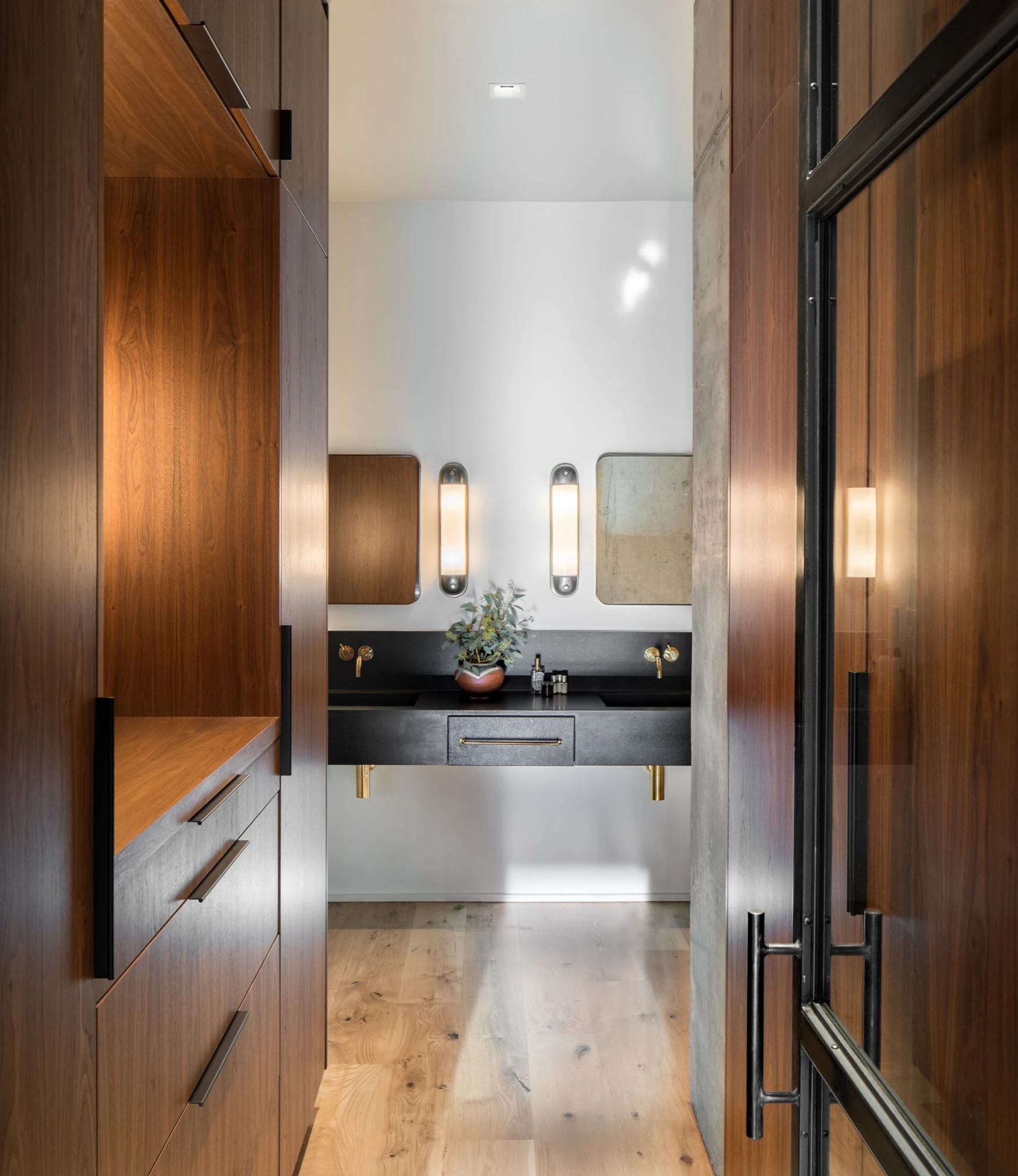 Loft Space walnut detail
